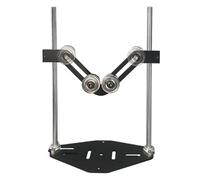 Spacnana V Shaped Roller Support Stand, Adjustable Height Double Roller Pipe Stand with Premium Bearing Structure for Round Tube and Heavy Duty Woodworking