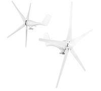 Spacnana Wind Generator, 1200W Durable Nylon Fiber Small Wind Turbines, 5 Vane/Wing Design for Industrial Equipment (24V)