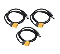 Spacnana XT60 to DC Cable ABS XT60 Male to Male Adapter 3 Pack Battery Charging Cord for RC Battery Drone Car Users Transfer Power Connection