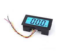 Spacnana YB5135DB Digital Voltage Meter, LCD Display, 3-Wire DC Voltmeter for 0 to 100V Testing, Ideal for Electrical Panels and Automotive Applications (Fully sealed DC0-100V)