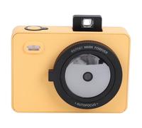 Spacnana Z5 Portable Photo Printer, 271 DPI Resolution Instant Camera with LED Flash Light 5000K 6000K Color Temperature and Pop Up Viewfinder, for Home and Travel (Yellow)