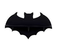 Spactz 1 PCS Crystal Shelf Spooky Floating Shelves Goth Decor Bat Shelf Black Hanging Wooden Shelf for Wall Witchy Room