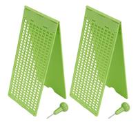 Spactz 2 x 9 Rows 30 Cells Braille Writing and Stylus in Plastic Braille Kit for The Blind
