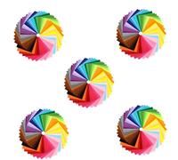 Spactz 200 Pieces Felt Fabric Squares DIY Felt Assorted Colours Textile Fuzzy Fabrics for Sewing