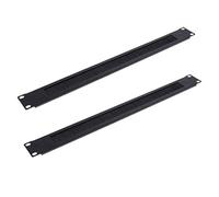 Spactz 2Pcs 1U 19Inch Rack Mount Blanking Plate Rack Mounting Blank Network Brush Panel Server Cabinet Cable Management