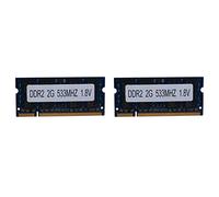 Spactz 2X DDR2 2GB Laptop Memory Ram 533Mhz PC2 4200 SODIMM 1.8V 200 Pins for AMD Laptop Memory