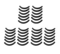 Spactz 36 Pcs Black Rubber Makeup Tool Eyelash Curler Replacement Pads for Lady