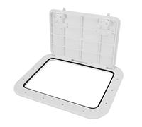 Spactz 425-315mm Boat Hatch ABS Marine Access/Deck Hatch for Marine Yacht RV Non-Slip Removal Knob Anti-Aging Boat Accessories Marine