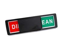 Spactz Clean Dirty Dishwasher Magnet - Easy to Read Non-Scratch Magnetic Indicator Sign Kitchen Organization and Storage Black