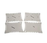 Spactz Guitar Notched Radius Gauges for Measuring Fingerboard Radius Pack Of 4pcs
