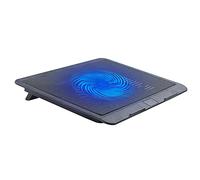 Spactz Laptop Fan Cooling Pad with Big Fans, Portable Laptop Cooling Fan with 2 in 1 USB Port, Blue LED Light, Adjustable Stand