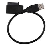 Spactz USB 2.0 to Mini Sata II 7+6 13Pin Adapter Converter Cable for Laptop CD/DVD Slimline Drive