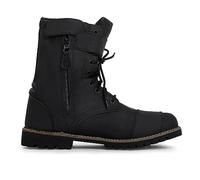 Spada Distressed Black Pilgrim Grande Womens Motorcycle Boots (EU 44, Black)