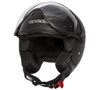 Spada Hellion 06 Open Face Motorcycle Helmet - Matt Black - Large