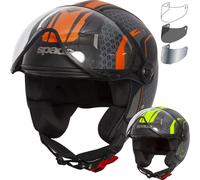 Spada Hellion Arrow Open Face Motorcycle Helmet & Visor