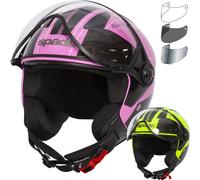 Spada Hellion Twist Open Face Motorcycle Helmet & Visor