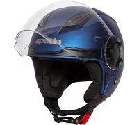Spada Lycan 06 Motorcycle Motorbike Open Face Scooter Bike Helmet - Matt Blue