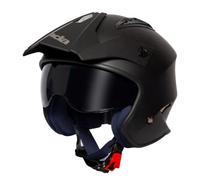 Spada Rock 06 Open Face Motorcycle Helmet - Matt Black - Medium