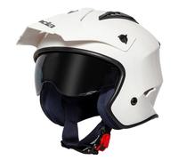 Spada Rock 06 Open Face Motorcycle Helmet - White - Extra Large