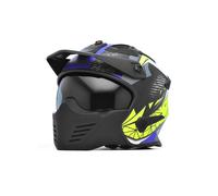 Spada Storm Matt Black Blue Flo Helmet