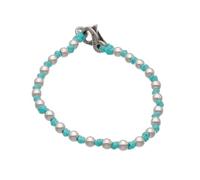 Spadarella Sword Baby Bracelet with Balls in 925 Silver 3mm and Nautical Cotton Available in Various Colours and Sizes Unisex, S, Cotton, None