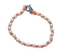 Spadarella Sword Baby Bracelet with Balls in 925 Silver 3mm and Nautical Cotton Available in Various Colours and Sizes Unisex, S, Cotton, None