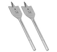 Spade Boring Drill Bit, 32mm Flat Wood Drill Bit Set with Cutting Thorn Design, High Carbon Steel for Woodworking Hole Opening, Spade Drill Bits