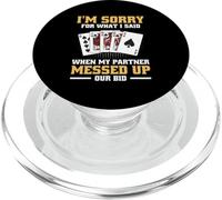 Spades Partner Tournament Card Game Apparel Playing Spades PopSockets PopGrip for MagSafe