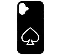 Spades Playing Card Suite Spade Poker Case for iPhone 16 Plus