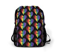 Spades Poker Aces Rainbow Gym Bag with Shoe Compartment 30L Backpack | Personalised Drawstring Bags for Men Women Workout Travel Water Resistant String Backpack