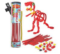 spaghetteez Veloci-Wrap-Tor - Flexible Velociraptor Building Set for Kids - Bendable, Stretchable, Connectable Dino Toy - STEM Learning, Creative Play, and Imagination Development- Ideal for Age 5+