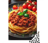 Spaghetti Bolognese with Tomatoes and Basil Jigsaw Puzzle, 1000 Piece