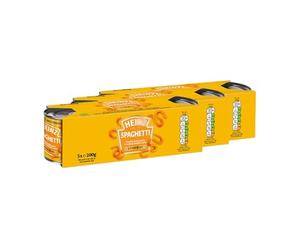 Spaghetti Cans 3 X 200g X Pack Of 3 - Features: Absolutely No Preservatives, Low Sugar, Naturally Low In Fat - Delicious Pasta With A Juicy Tomato Sauce