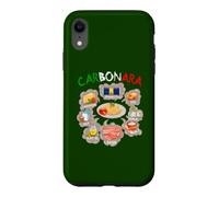 Spaghetti Carbonara Pasta Recipe Italian Food Lovers Funny Case for iPhone XR
