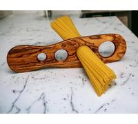 Spaghetti Doser | Handcrafted Olive Wood Spaghetti Measuring Tool | Pasta Portion Control for 1-4 Servings | Durable and Eco-Friendly Kitchen Accessory | Natural Wood Grain Design