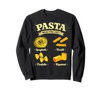 Spaghetti Fusilli Farfalle Rigatoni Guide Italian Food Sweatshirt