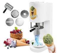 Spaghetti Ice Cream Maker, Spaghetti gelato Ice Cream Machine, 4 types Noodle Forming Outlet, Professional Ice Cream Press Machine, for Ice Cream Shops, Restaurants, Snack Bars, Cafés 220V