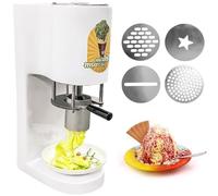 Spaghetti Ice Cream Press Machine, 28-30L/H Soft Serve Maker with 4 Molds for Fun Ice Cream Noodles, Commercial Ice Cream Maker for Delicious Treats