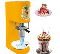 Spaghetti Ice Cream Press Machine, Gelato Maker with 4 Interchangeable Molds, One-Touch Start, Soft Serve Dessert Machine for Shops, Catering