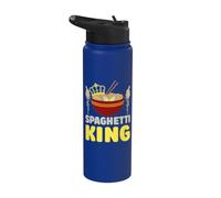 Spaghetti King Italian Pasta Food Stainless Steel Insulated Water Bottle