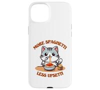 Spaghetti Lover Cat Eating Italy More Spaghetti Less Upsetti Case for iPhone 15 Plus