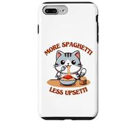 Spaghetti Lover Cat Eating Italy More Spaghetti Less Upsetti Case for iPhone 7 Plus/8 Plus