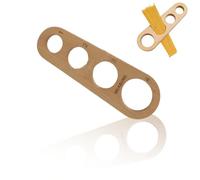 Spaghetti Measure Tool, 1 PC Wood Pasta Measuring Tool with 4 Serving Portion Control Holes, Pasta Measuring Portion Control Tool for Home, Outdoor (Natural Wood Color)
