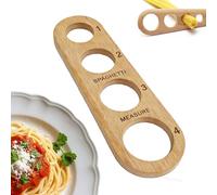 Spaghetti Measure Tool Wooden, Pasta Measuring Tool with 4 Portion Holes, Spaghetti Portion Measurer, Noodle Measuring Tool Quick Control Gadgets for Kitchen Cooking (2.45/3/3.4/4 cm)