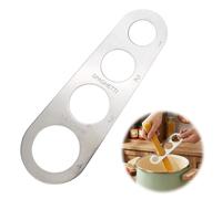 Spaghetti Measurer Tool,4-Holes Stainless Steel Pasta Portion Measure Tool,Kitchen Cooking Measurer Tool for Noodle Portion Control Stocking Stuffer,Eaay to Use,Reduce Waste,Spaghetti Measuring Ruler