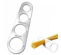 Spaghetti Measurer Tool - Stainless Steel Pasta Portion Measuring Ruler with 4 Holes - Noodle Portion Control Tool for Accurate Pasta Servings - Kitchen Pasta Making Tools