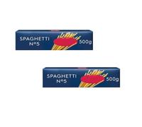 Spaghetti No.5 Pasta, Pack of 2,spaghetti, providing ample servings for the whole family., Crafted using a traditional recipe dating back to 1877, delivering authentic Italian taste.