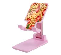 Spaghetti Pasta Noodles T-omato Sauce Plastic Phone Stand Folding Adjustable Mobile Holder Compatible with All Smartphone