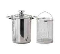 Spaghetti Pot with Strainer, 4L Pasta Cooker, Stock Pot with Strainer, for Chefs Parents Meal Prep Parties Gatherings Holidays Events Formal Dinners Apartments Restaurants