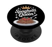 Spaghetti Queen Food Lover Italian Pasta Chef PopSockets Adhesive PopGrip